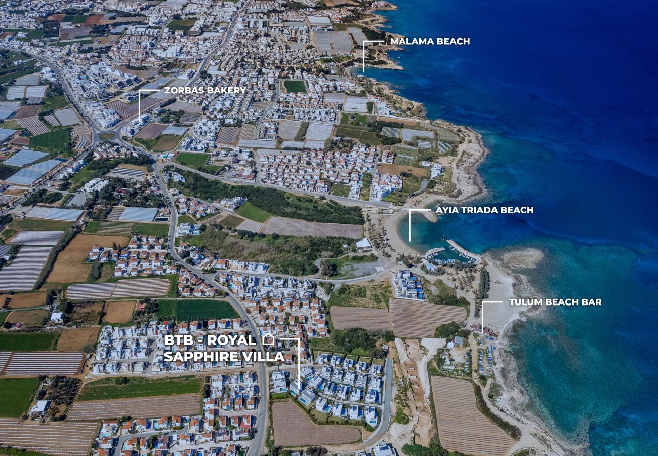 Villa in Protaras - By The Beach – Royal Sapphire Villa