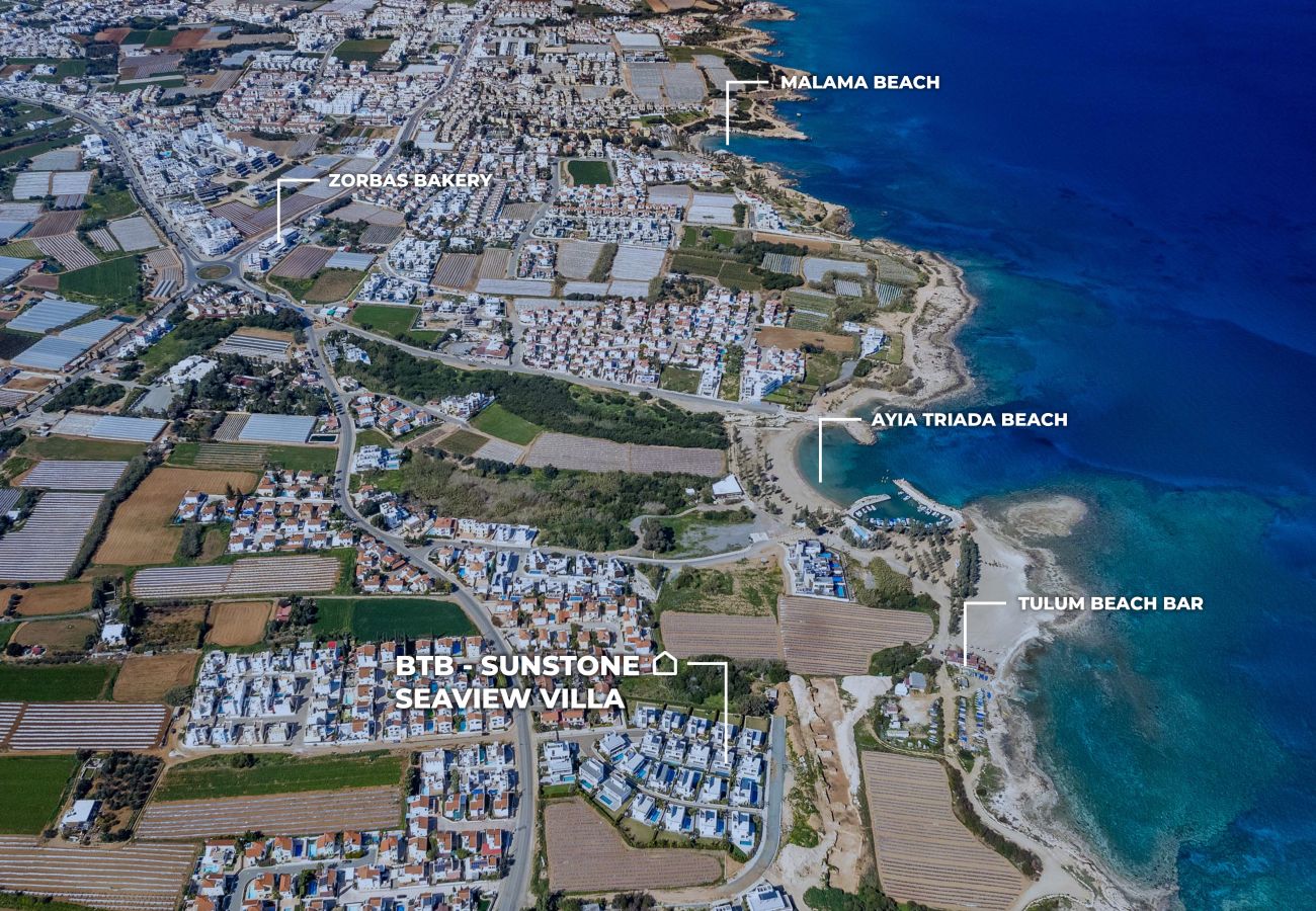 Villa in Protaras - By The Beach - Sunstone Seaview Villa