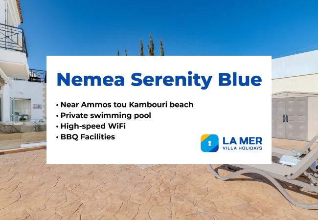 Villa in Ayia Napa - Nemea Serenity Blue Villa in Ayia Napa - Nemea Serenity Blue