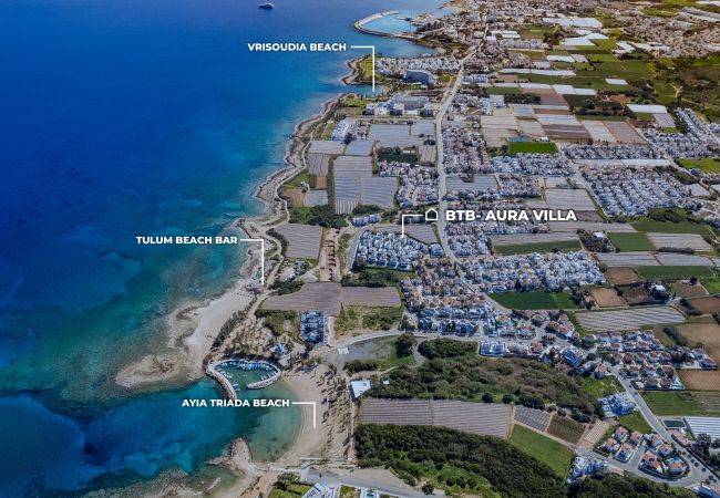 Villa in Protaras - By The Beach - Aura Villa Villa in Protaras - By The Beach - Aura Villa